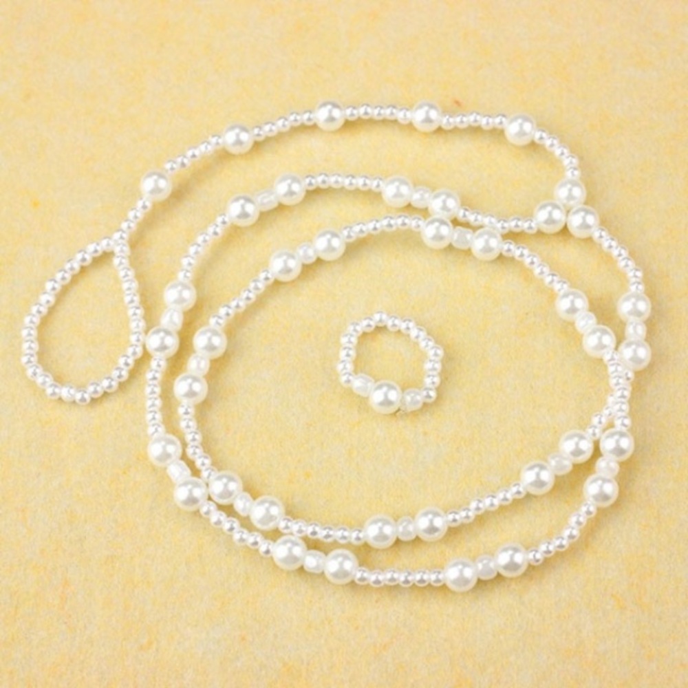 💕New! Foot chain pearl ankle bracelet anklet 💕 - Picture 4 of 5